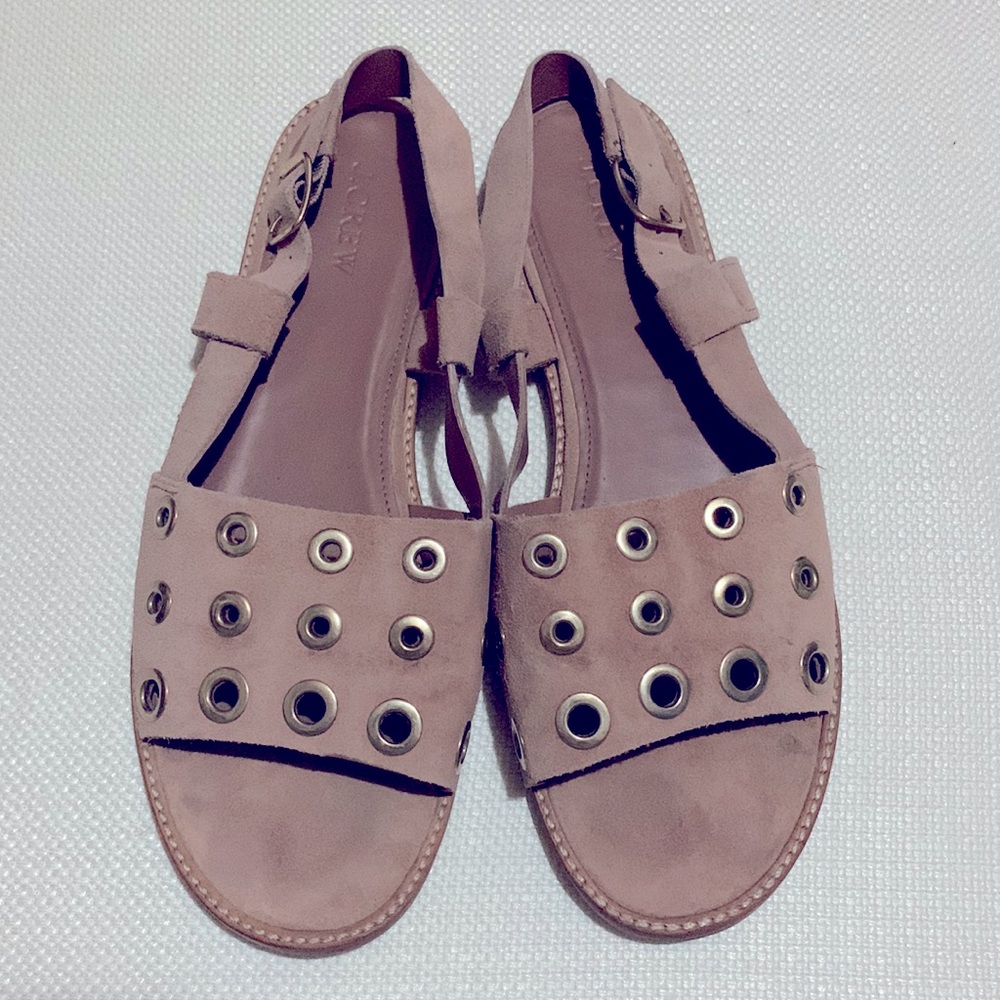 J. Crew Grommet Flat Sandals